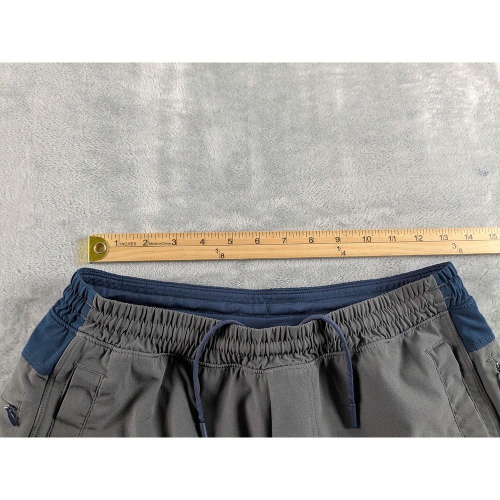 Birddogs Shorts Men Medium Gray Lined Athletic 6.5" Inseam Drawstring Zip Pocket - Picture 11 of 13